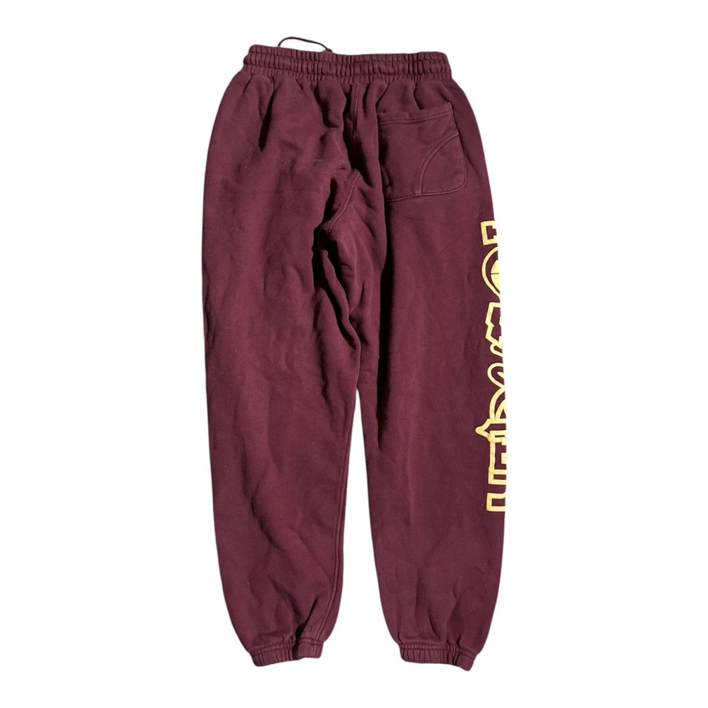 YoungLA 204 Immortal Killer Joggers Burgundy Yellow - Picture 4 of 5